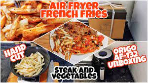 air fryer french fries steak origo