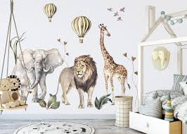 Boho Wall Sticker Safari Decor Playroom