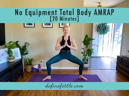 equipment free total body amrap 20
