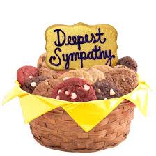 sympathy basket delivery cookies by