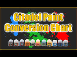 Citadel Paint Conversion Chart You