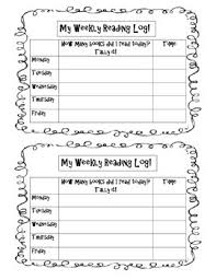 Reading Log Tally Chart Version By Meghan Ramsey Tpt