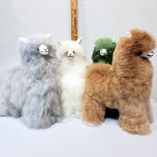 standing alpaca fur toys forest glen