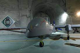 iran shows off underground drone base