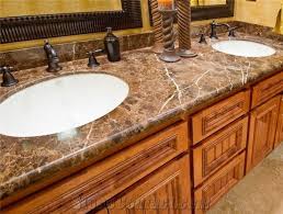 dark emperador marble bathroom vanity