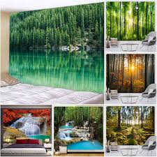 Large Forest Landscape Tapestry Wall