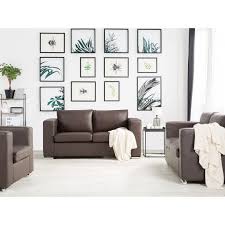 helsinki 3 piece leather sofa set by
