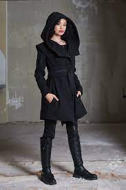 Winter Coat Wool Coat Women Black Coat