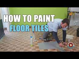 how to paint floor tiles you