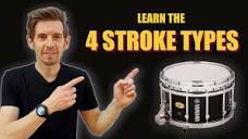 How to play Accents and Taps on marching drum using the 4 Stroke ...