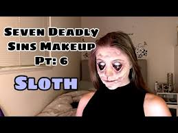 seven deadly sins makeup sloth makeup