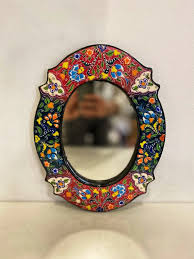 Decorative Turkish Ceramic Wall Mirror