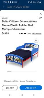 mickey mouse clubhouse toddler bed