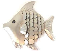 Metal Wall Art Shimmering Fish