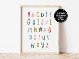 Alphabet Abc Wall Print Printable