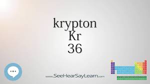 Hydrogen is a chemical element with atomic number 1 which means there are 1 protons and 1 electrons in the atomic structure.the chemical symbol for hydrogen is h. Krypton Periodic Table Of Elements Youtube