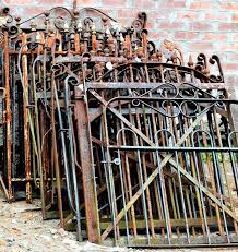 Beautiful Antique Wrought Iron Gates