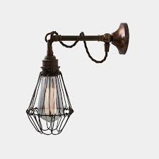 Buy Edom Industrial Cage Wall Light On