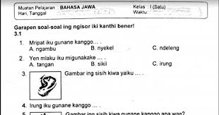 Uji kompetensi wulangan 6 bahasa jawa kelas 8 halaman 118 120. Soal Ulangan Bahasa Jawa Kelas 1 Semester 1 K13 Sekolahdasar Net