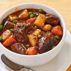 beef stew cooked in a steamer