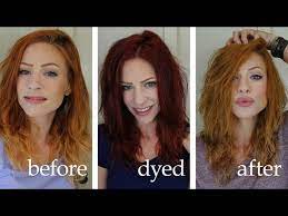 lightening or removing dye with