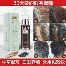 Yes, it is possible to turn the white hair black again but requires time and effort. Usd 103 36 Set Four Bottles Green Silk Ling White Hair Black Hair To Treat White Hair Turn Black Hair Less White Head Wu Serum Wu Liquid Wholesale From China Online Shopping