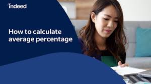 how to calculate average percene