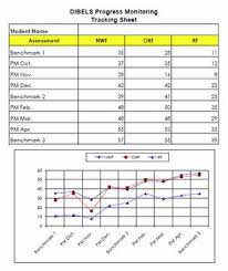 Dibels Progress Monitoring Chart For Individual Students