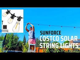Costco Sunforce Led Solar String Lights