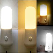 Led Night Light White Plug In Wall