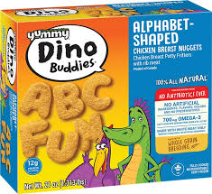 alphabet shaped yummy dino buds