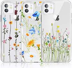 Rated 5.0 out of 5. Amazon Com Carterlily Iphone 11 Case Iphone 11 Case With Flowers 3 Pack Watercolor Flowers Floral Pattern Soft Clear Flexible Tpu Back Case For Apple Iphone 11 6 1 Inch Cute Wildflower