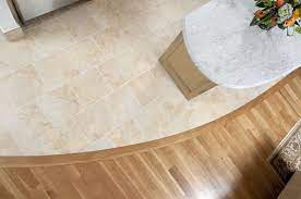 combine tile and wood flooring