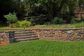 Stone Wall In The Garden Ideas For