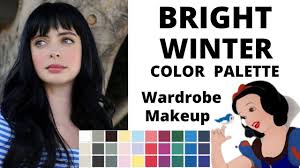 bright winter color palette for