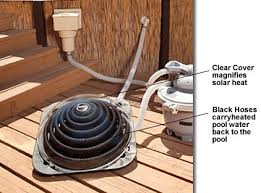 Gas pool heaters pull water from your pool, running it through a series of copper coils. Aquaquik Above Ground Pool Solar Pro Solar Heater