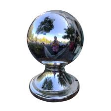 20thc Mercury Glass Gazing Ball