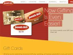 Jason's deli gift card balance. Jasons Deli Gift Card Balance Check Balance Enquiry Links Reviews Contact Social Terms And More Gcb Today