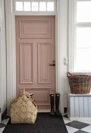 Understated Pink Front Door Inspiration