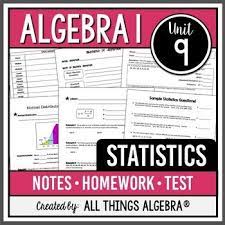 Algebra Statistics Notes Education Math