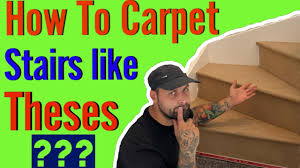 how to fit carpet on stairs winders