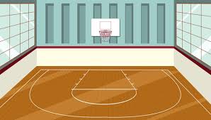 empty basketball court vectors