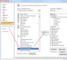 Where Is The Autocorrect Option In Microsoft Word 2007 2010