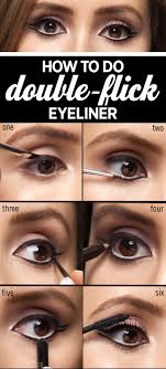 how to do double flick eyeliner