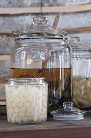 Large Decorative Glass Jar With Lid For
