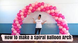 how to make a spiral balloon arch
