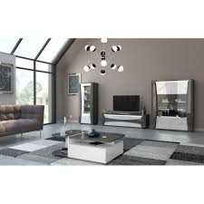 White Gloss Tv Unit With Led Lights