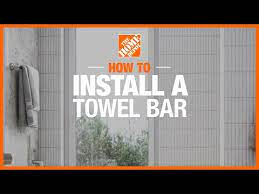 How To Install A Towel Bar The Home Depot