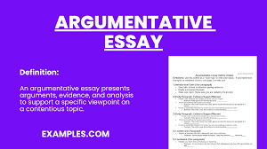 argumentative essay 25 exles