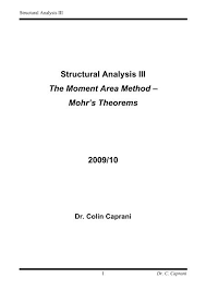 structural ysis iii the moment area